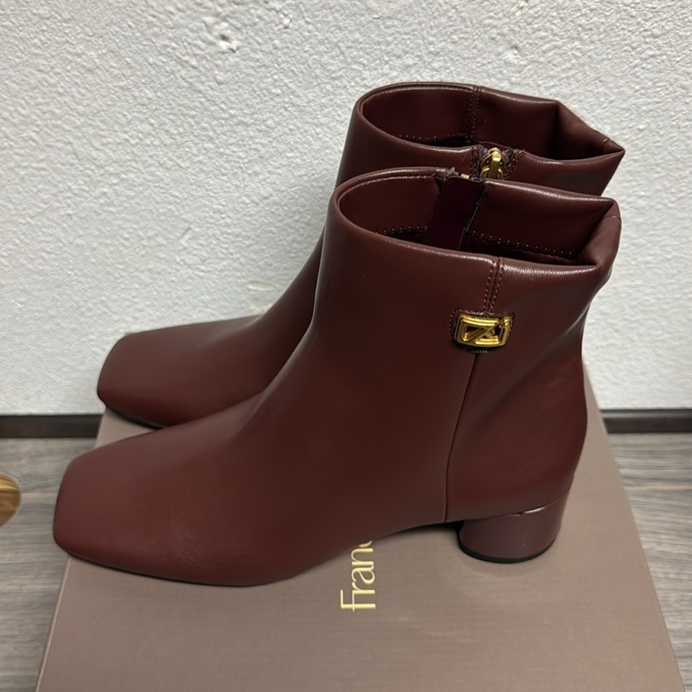 Franco Sarto Noah Bootie In Brown Leather - Picture 6 of 7